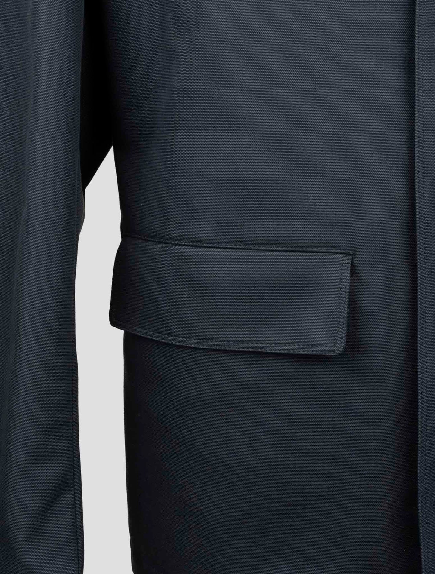 Kiton Blue Cotton Coat