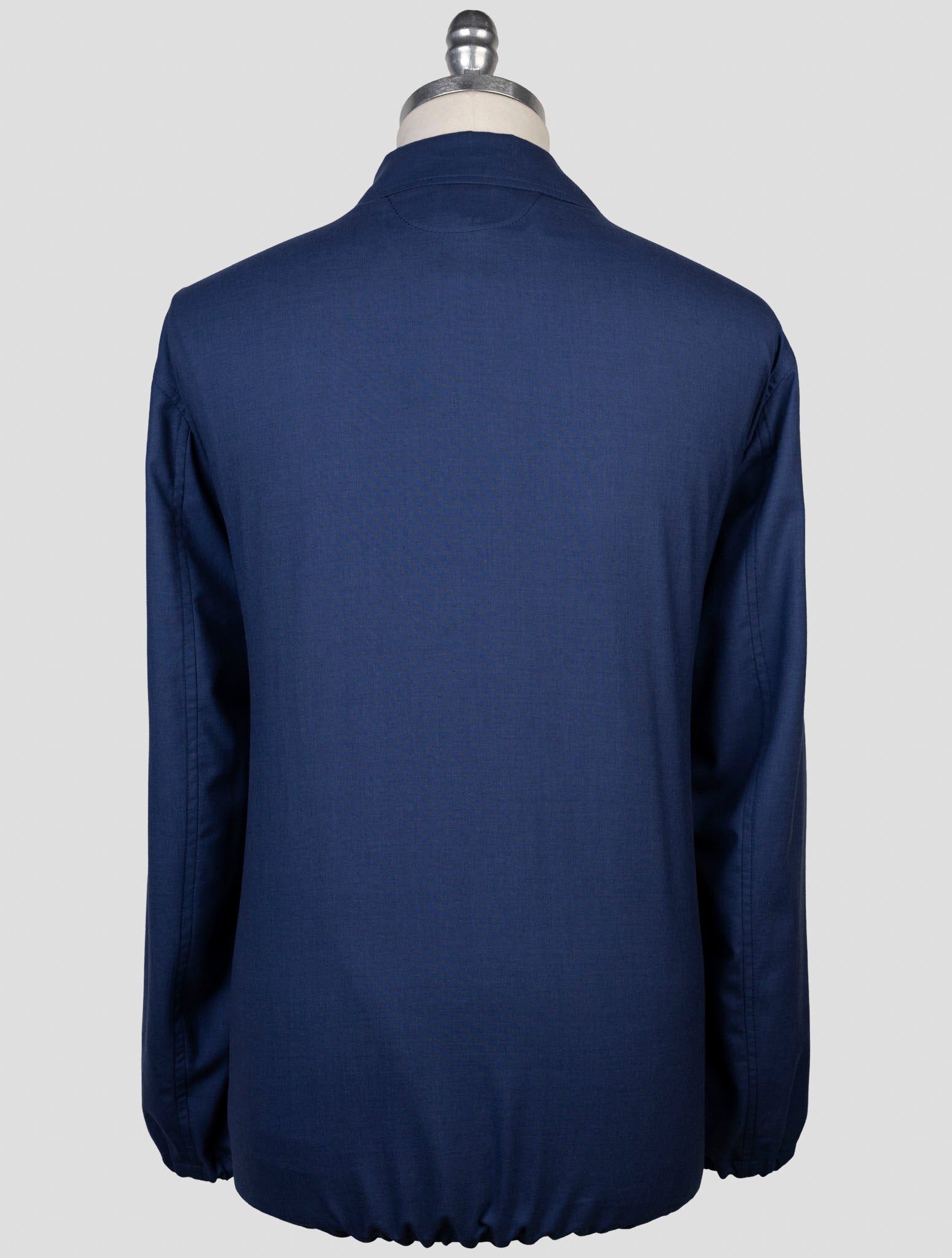 Kiton Blue Cashmere Silk Coat