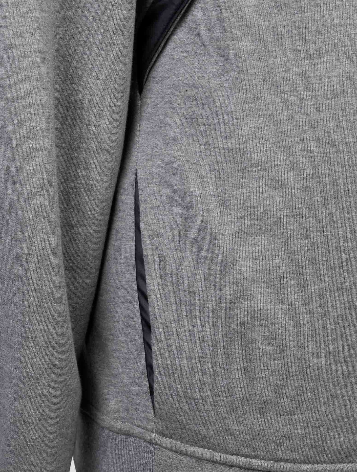 Kiton Gray Cotton Cashmere Sweater Hoodie