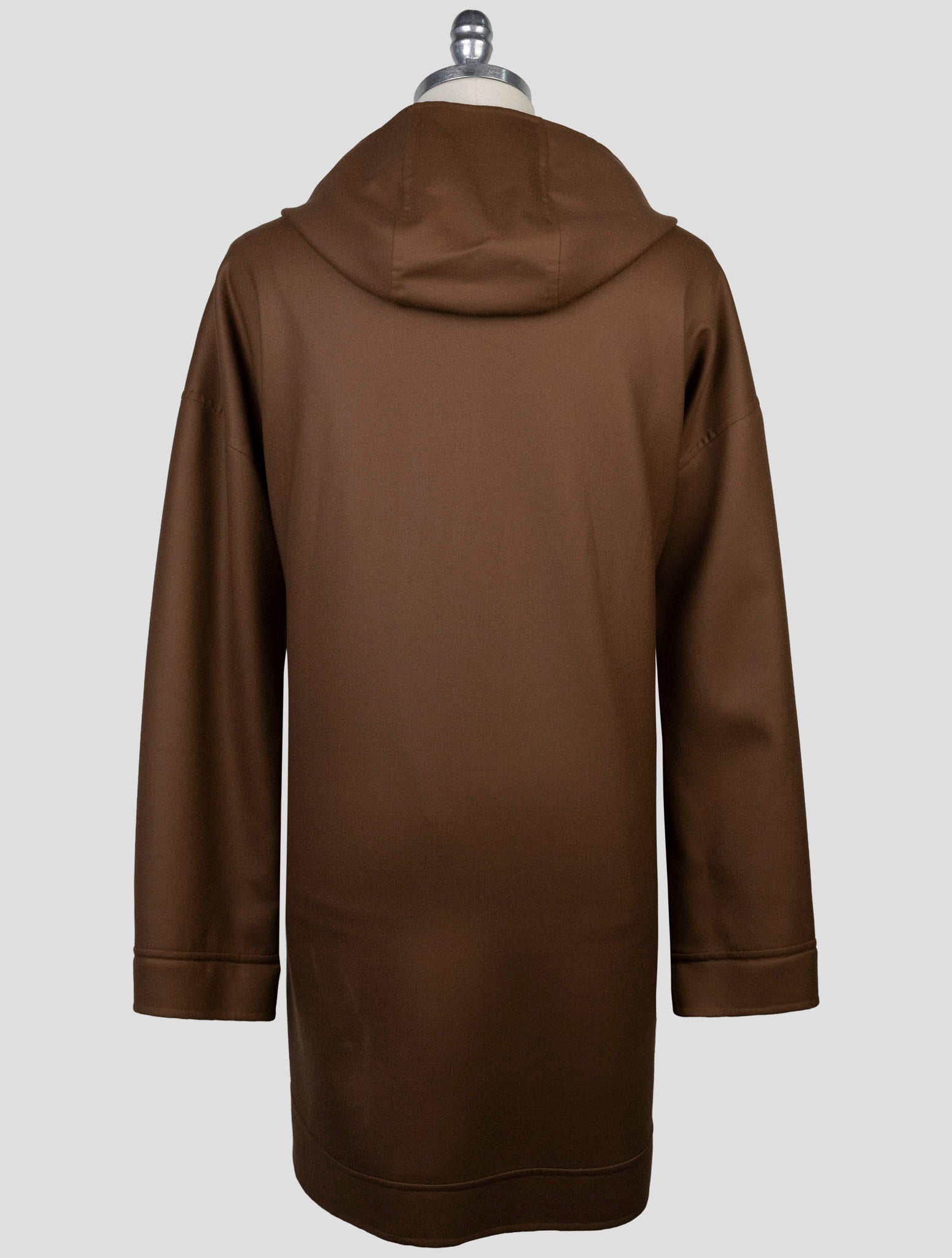 Kiton Brown Wool Ea Overcoat