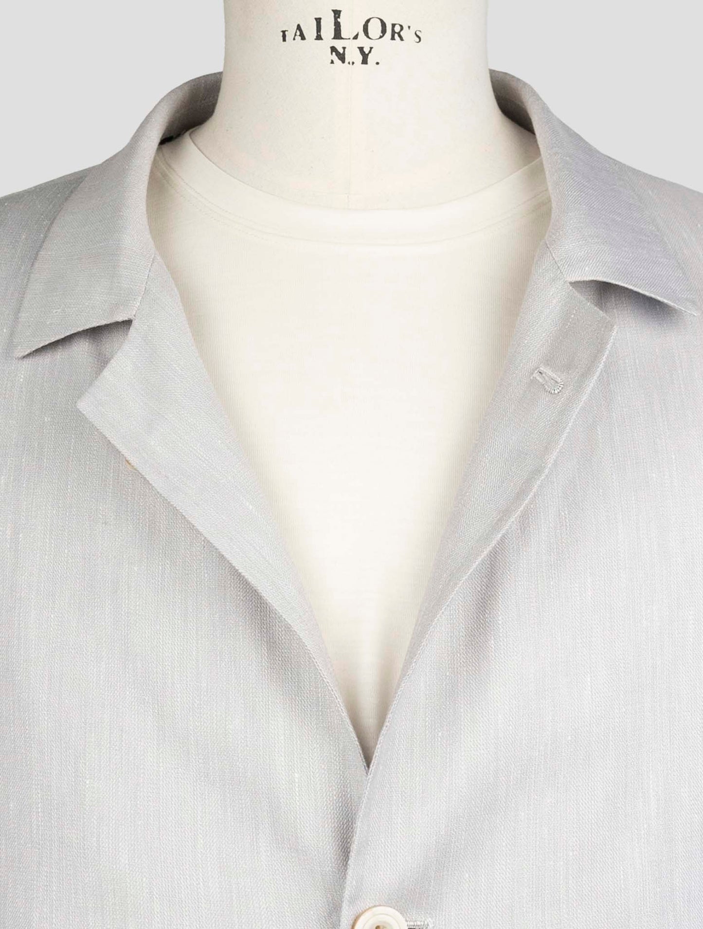 Kiton Gray Linen Cashere Silk Pa Ea Blazer