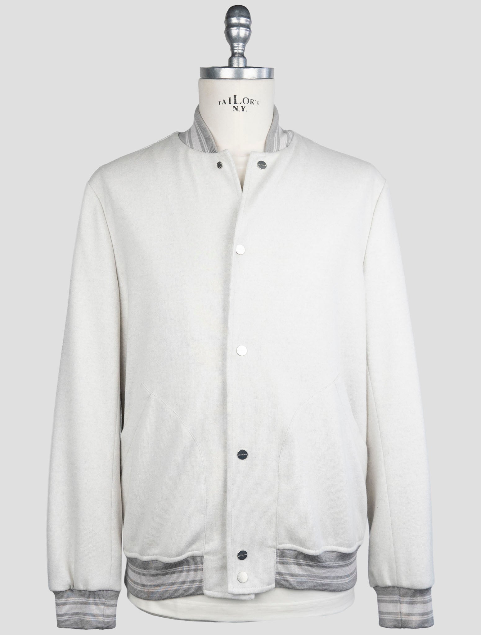 Kiton Gray Cashmere Pa Coat