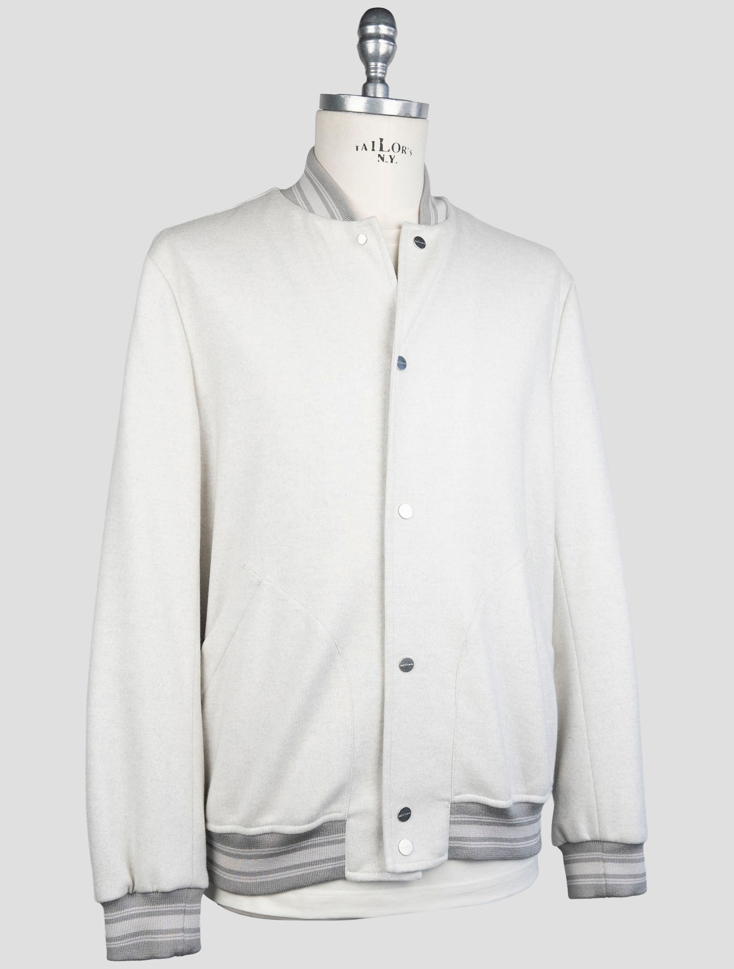 Kiton Gray Cashmere Pa Coat