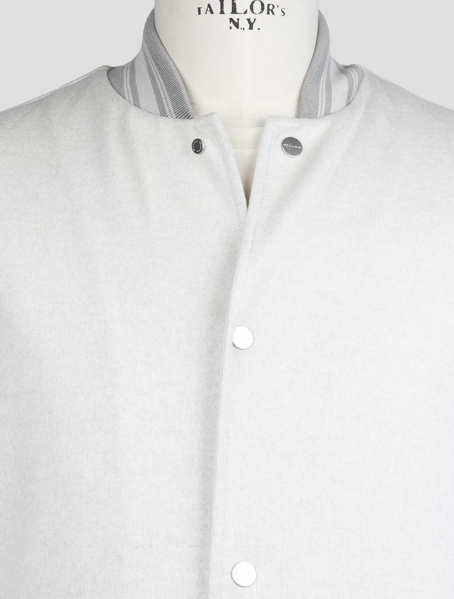 Kiton Gray Cashmere Pa Coat