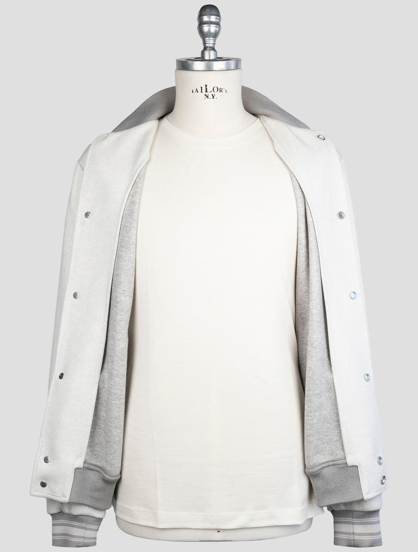 Kiton Gray Cashmere Pa Coat