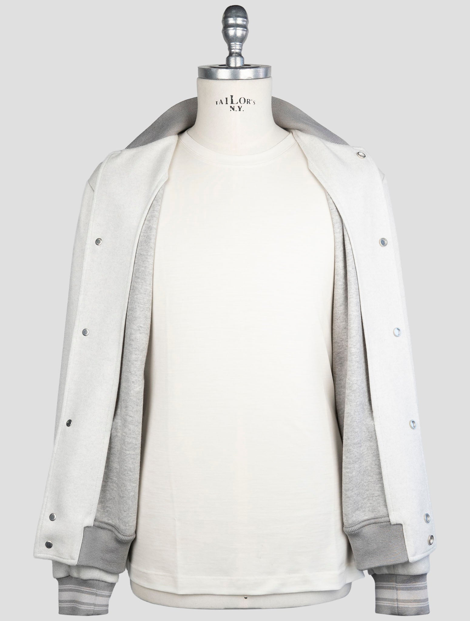 Kiton Gray Cashmere Pa Coat
