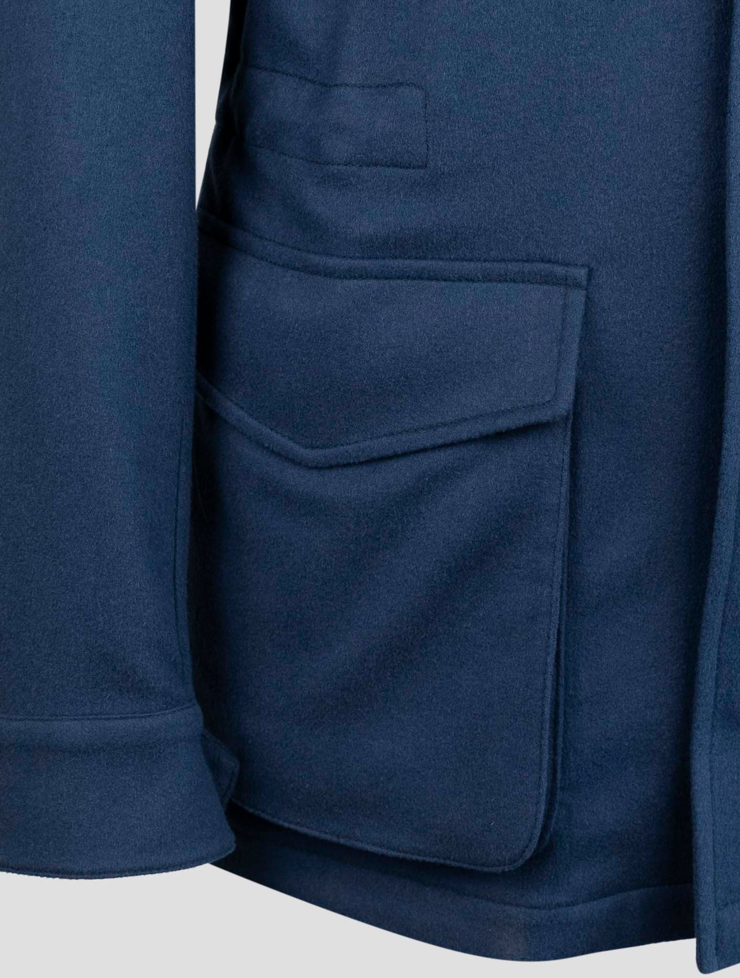 Kiton Blue Cashmere Coat