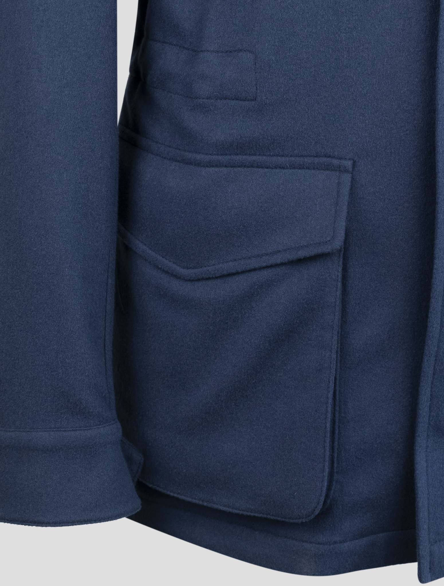 Kiton Blue Cashmere Coat