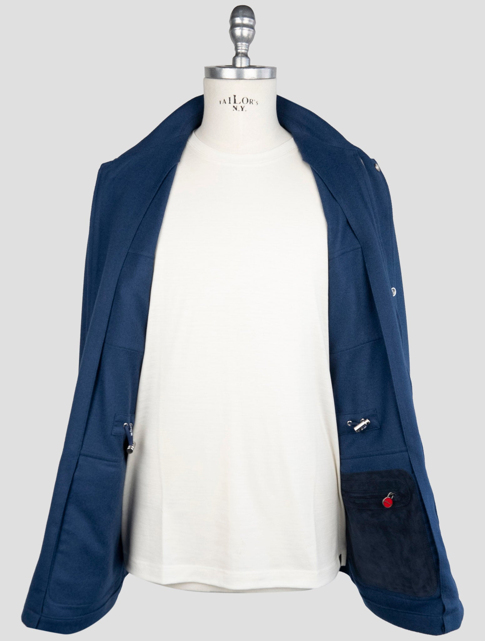 Kiton Blue Cashmere Coat