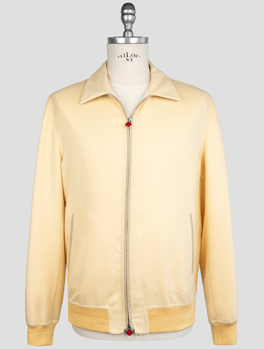 Kiton Yellow Cashmere Silk Coat