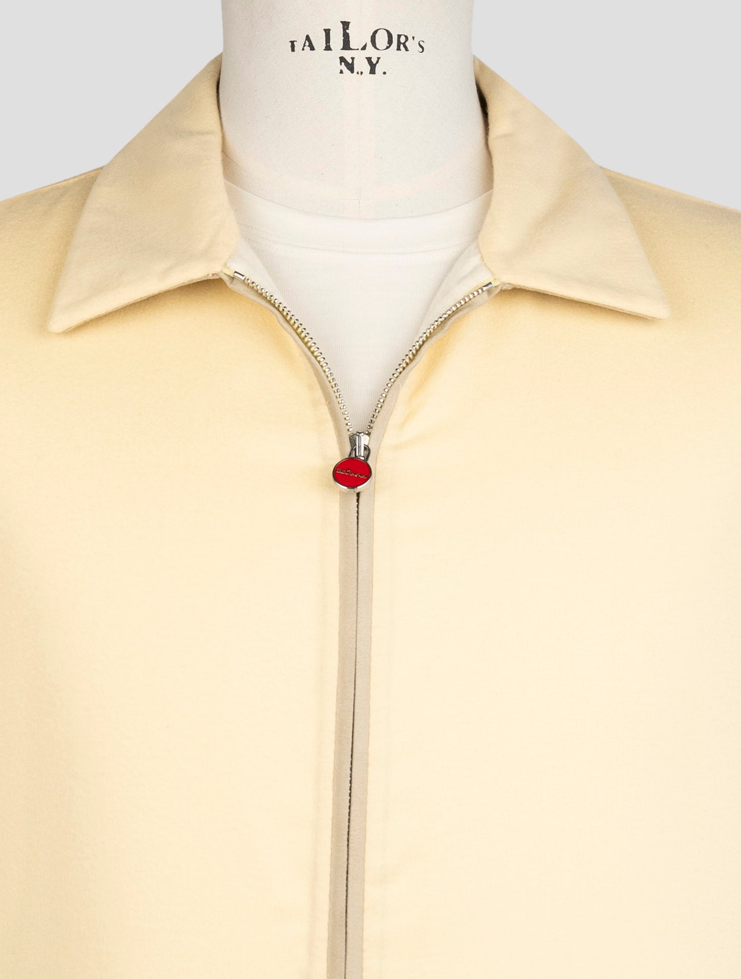 Kiton Yellow Cashmere Silk Coat