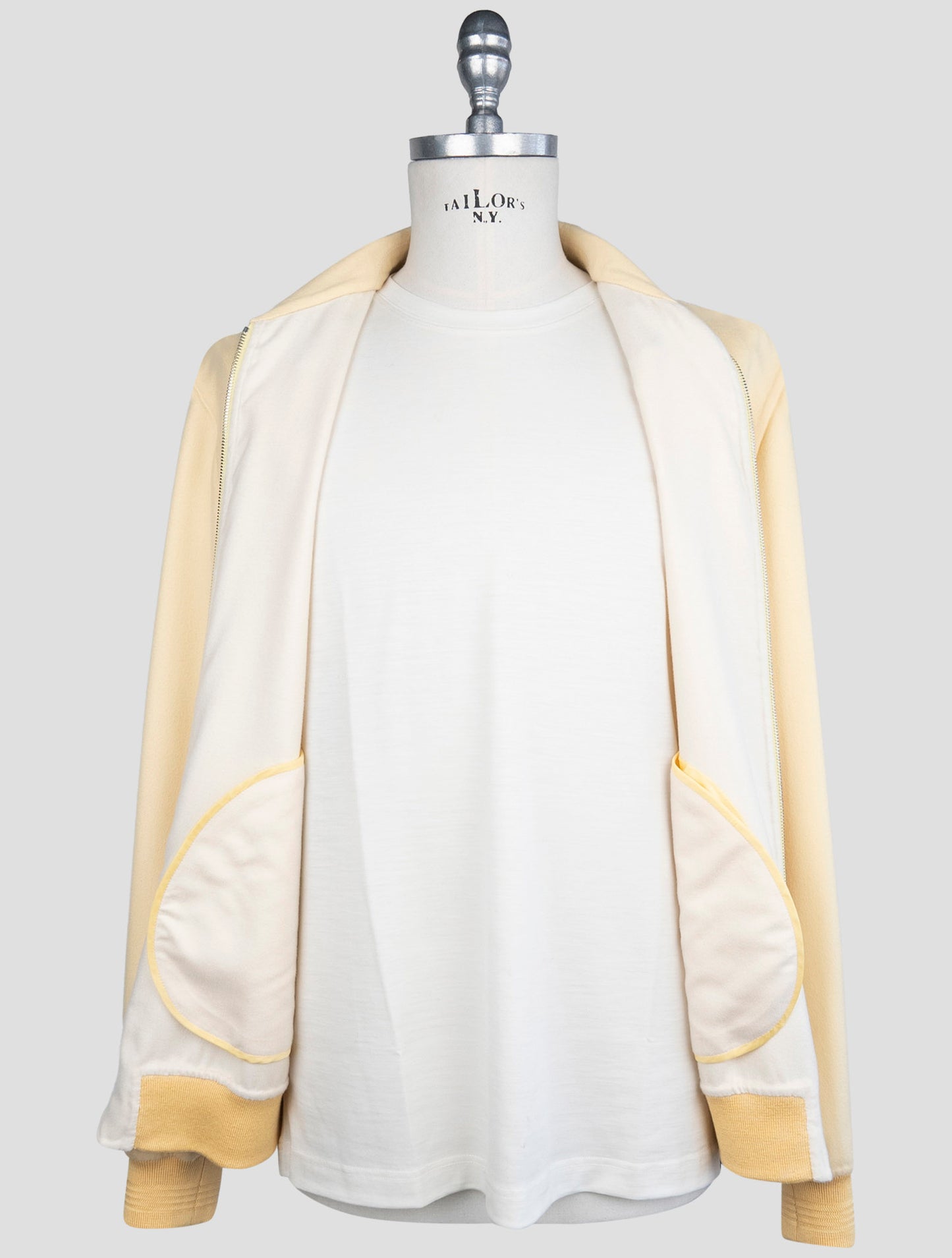 Kiton Yellow Cashmere Silk Coat