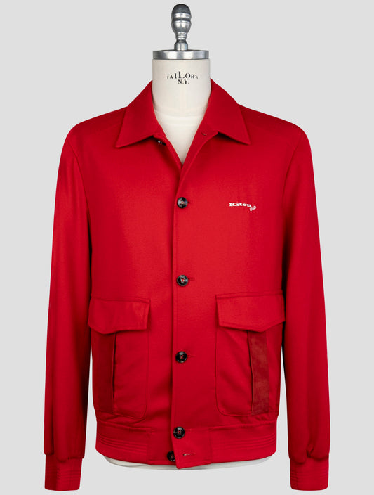 Kiton Red Cashmere Coat