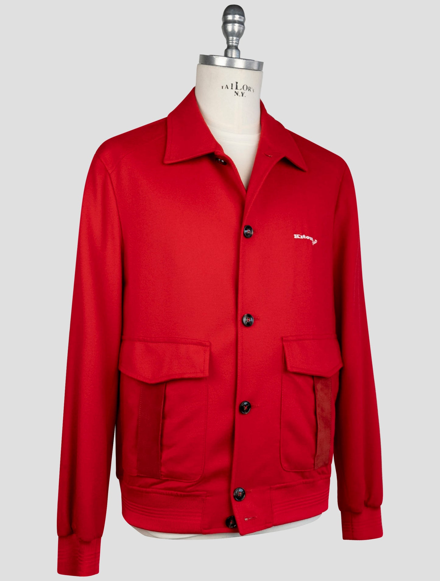 Kiton Red Cashmere Coat