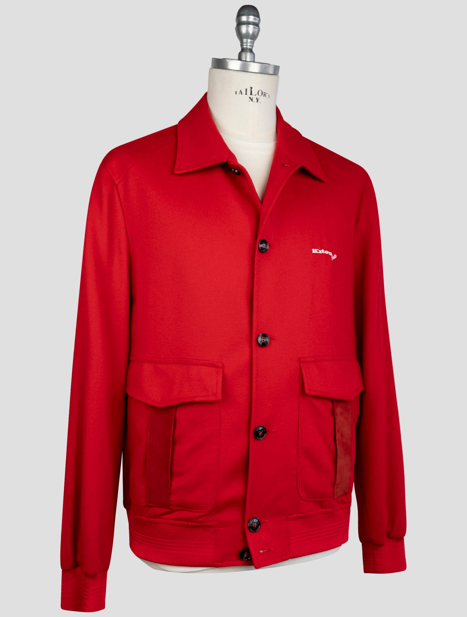 Kiton Red Cashmere Coat