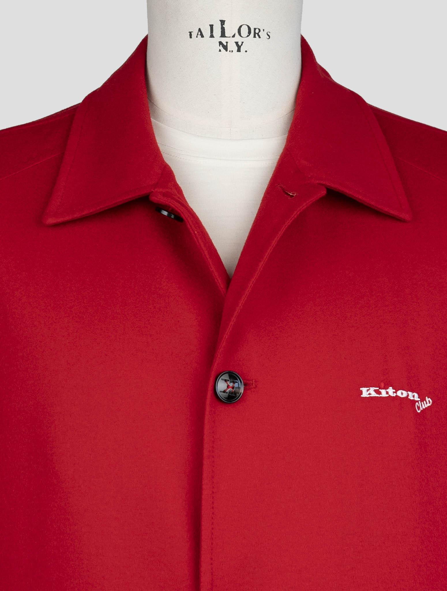 Kiton Red Cashmere Coat
