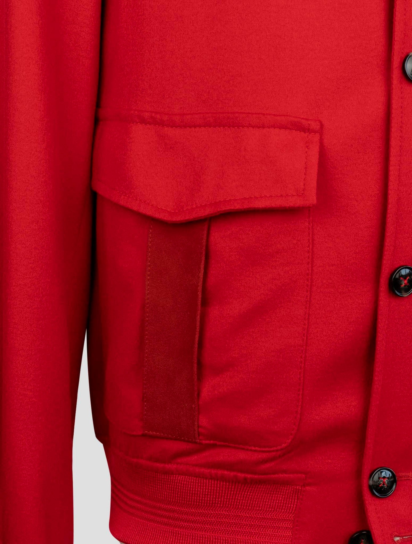 Kiton Red Cashmere Coat