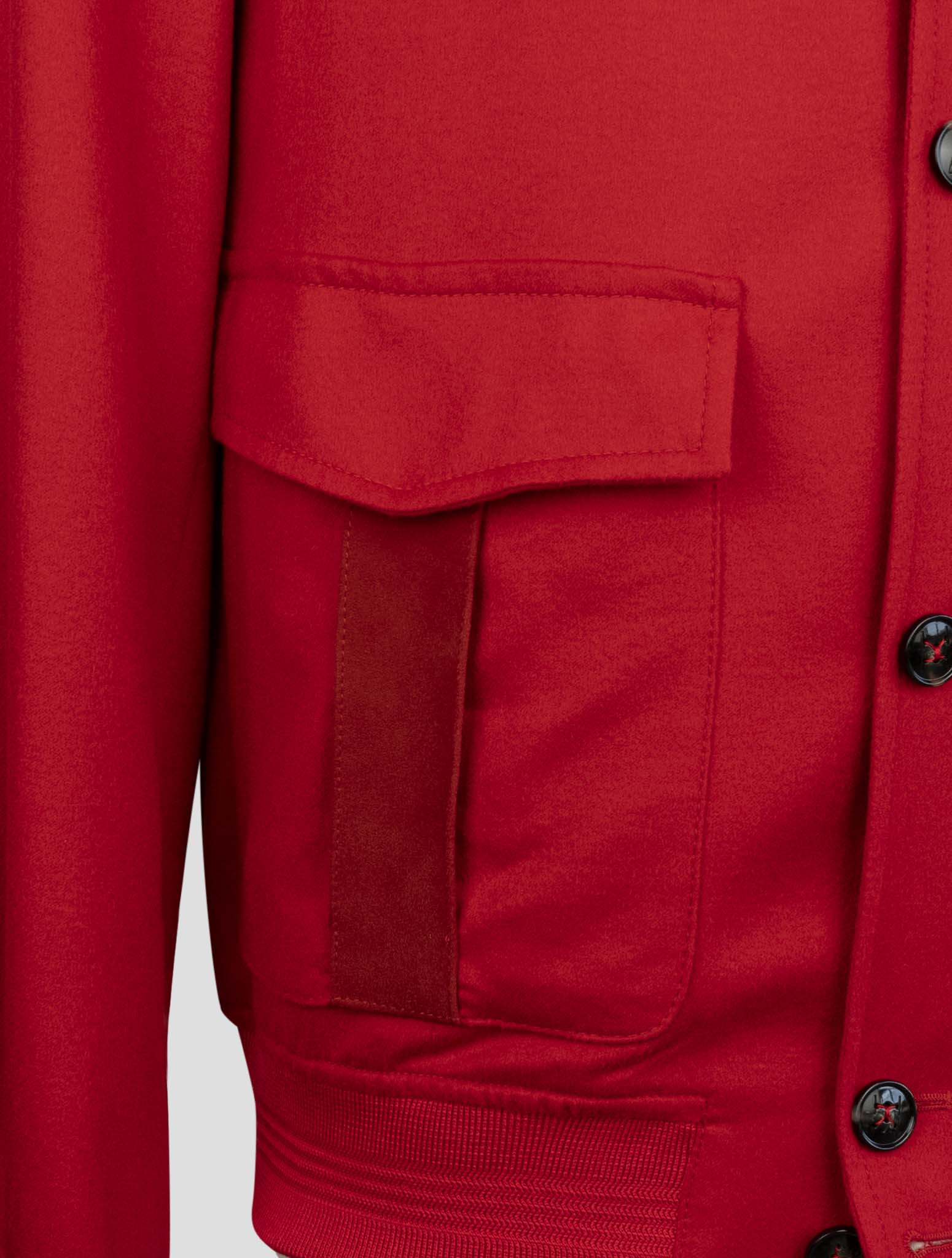Kiton Red Cashmere Coat