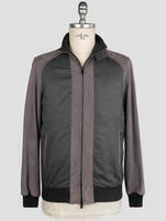 Kiton Gray Cashmere Leather Suede Coat