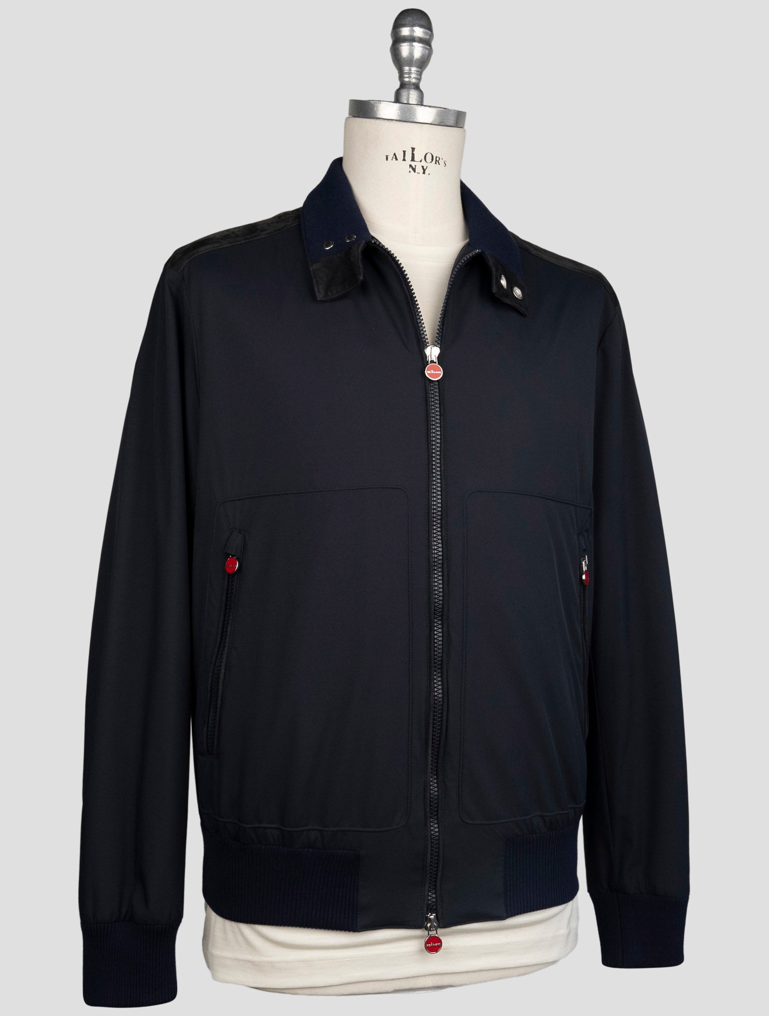 Kiton Blue Brown Pl Coat