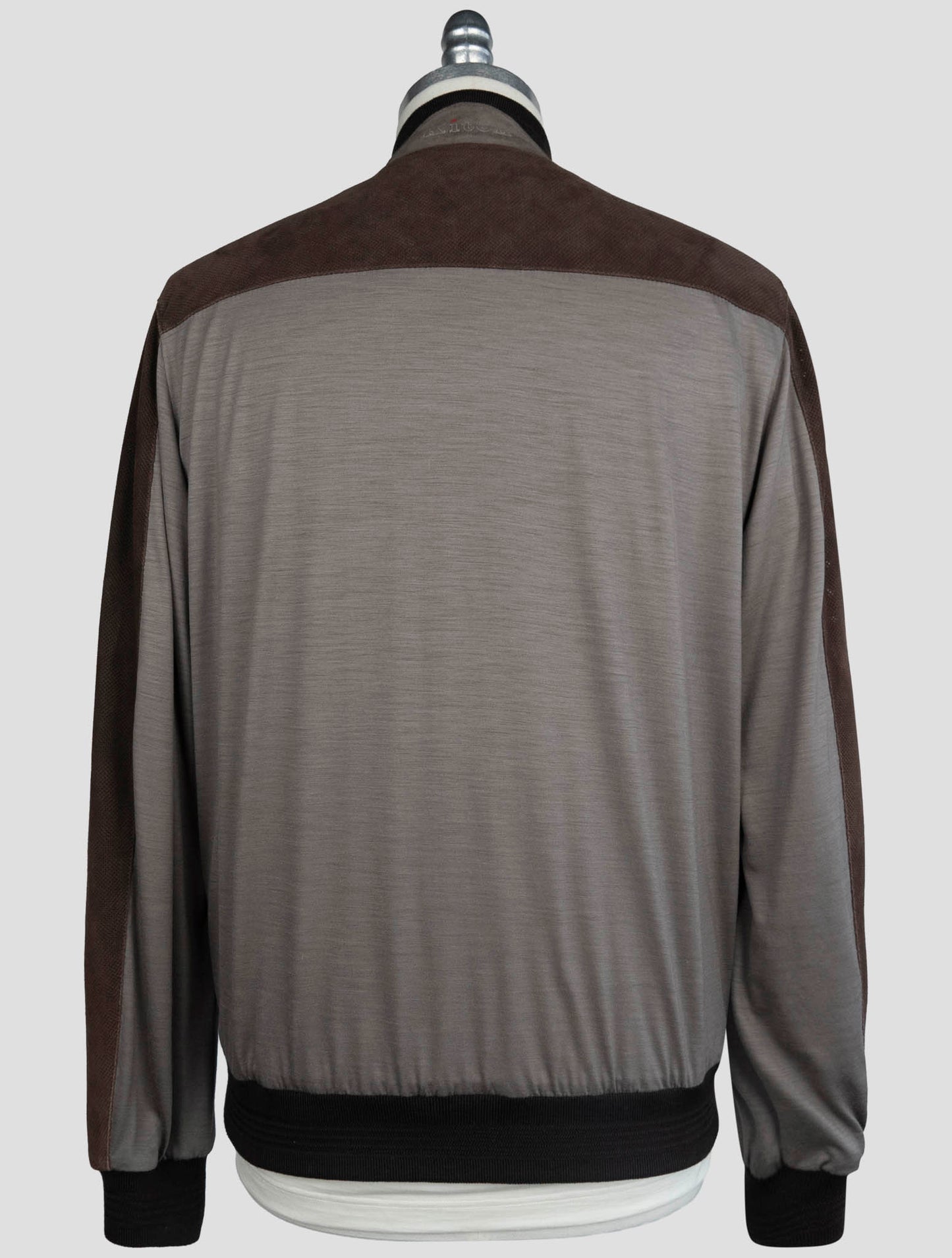 Kiton Brown Leather Coat
