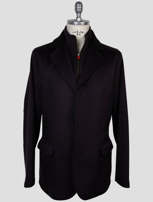 Kiton Purple Cashmere Coat