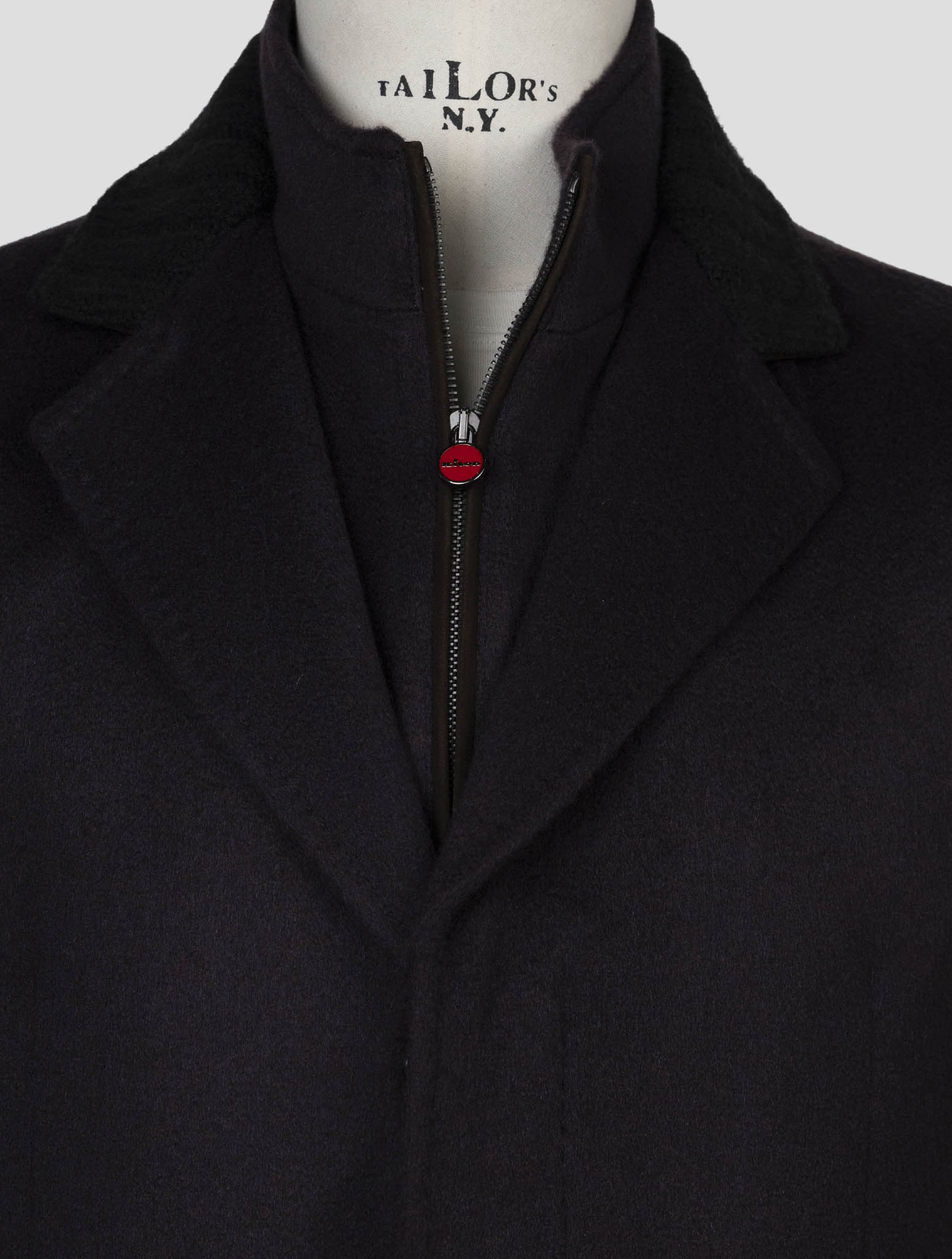 Kiton Purple Cashmere Coat