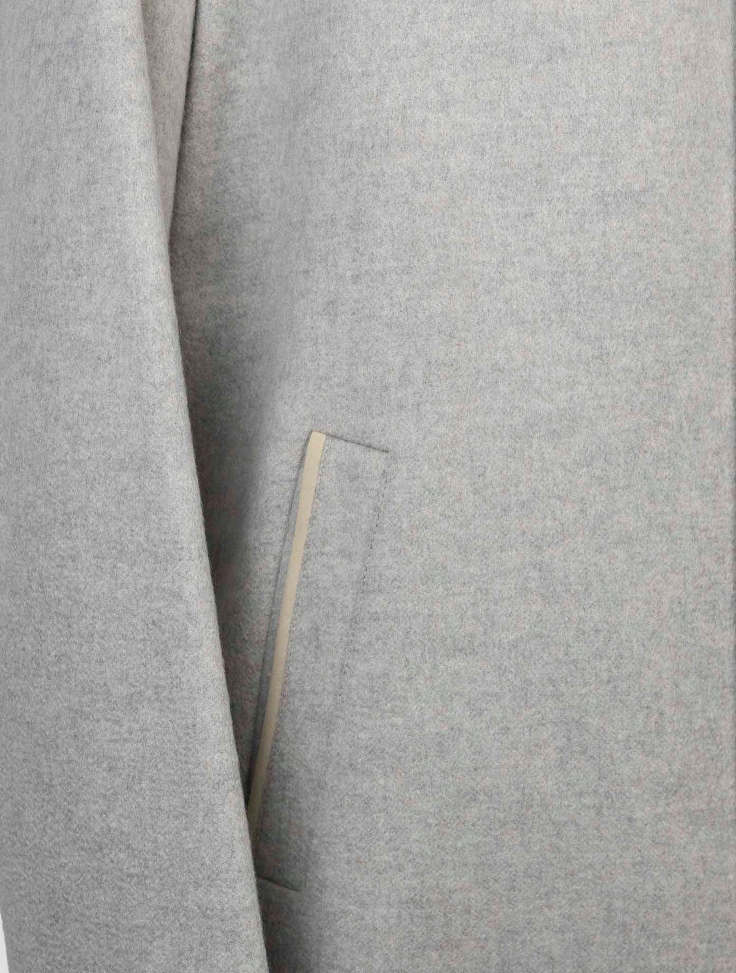 Kiton Gray Beige Cashmere Reverse Overcoat