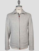 Kiton Gray Wool Cashmere Coat