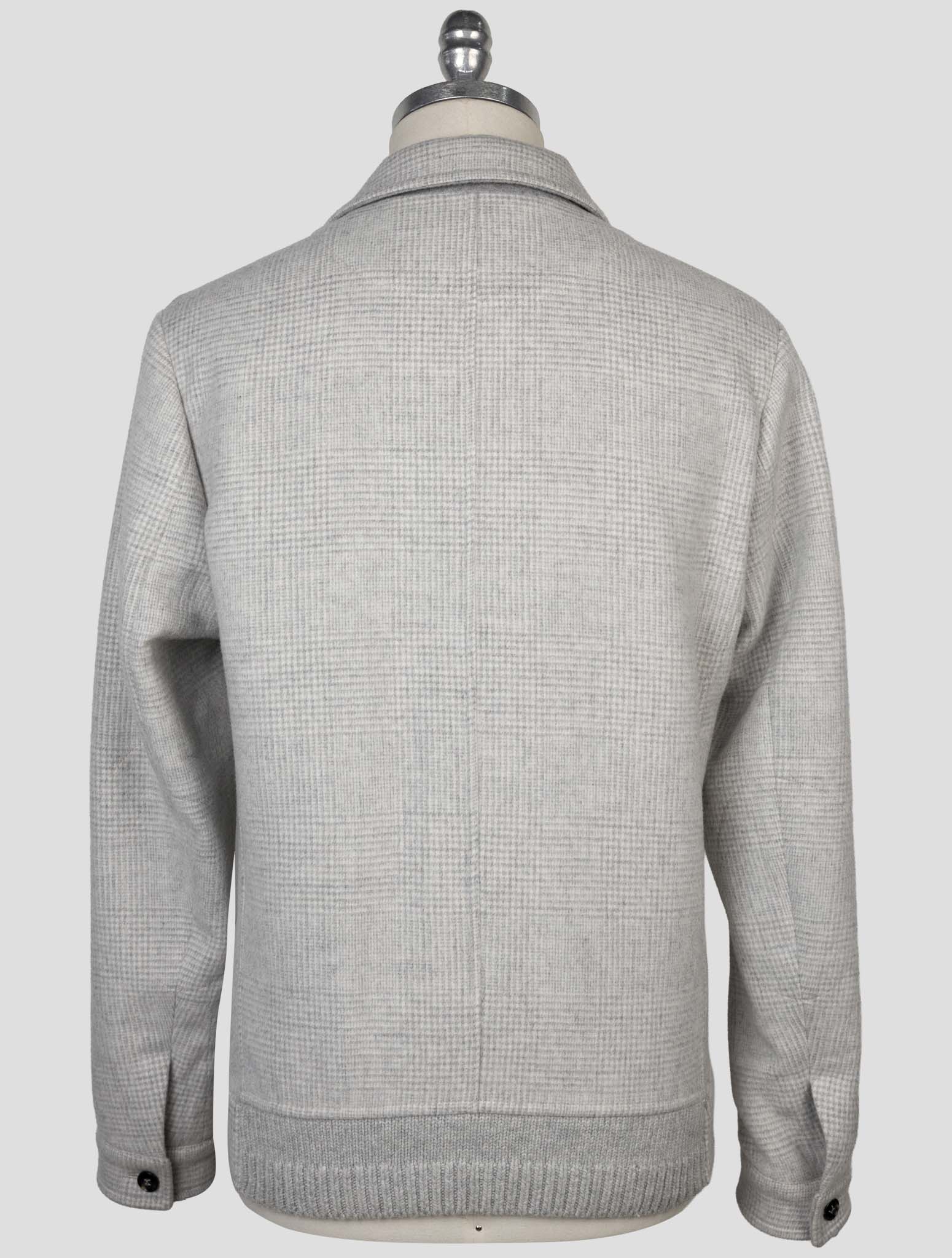 Kiton Gray Wool Cashmere Coat