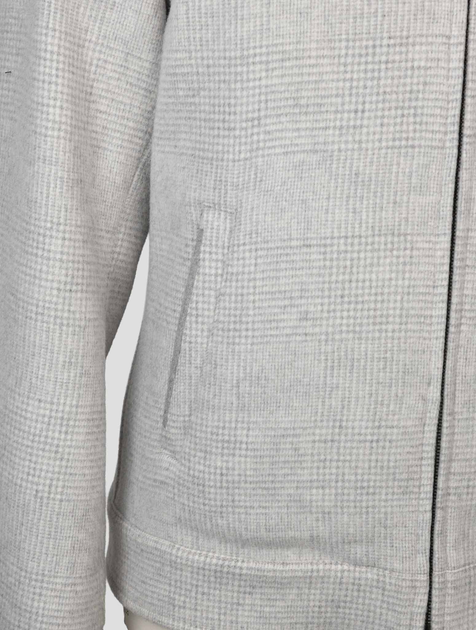 Kiton Gray Wool Cashmere Coat