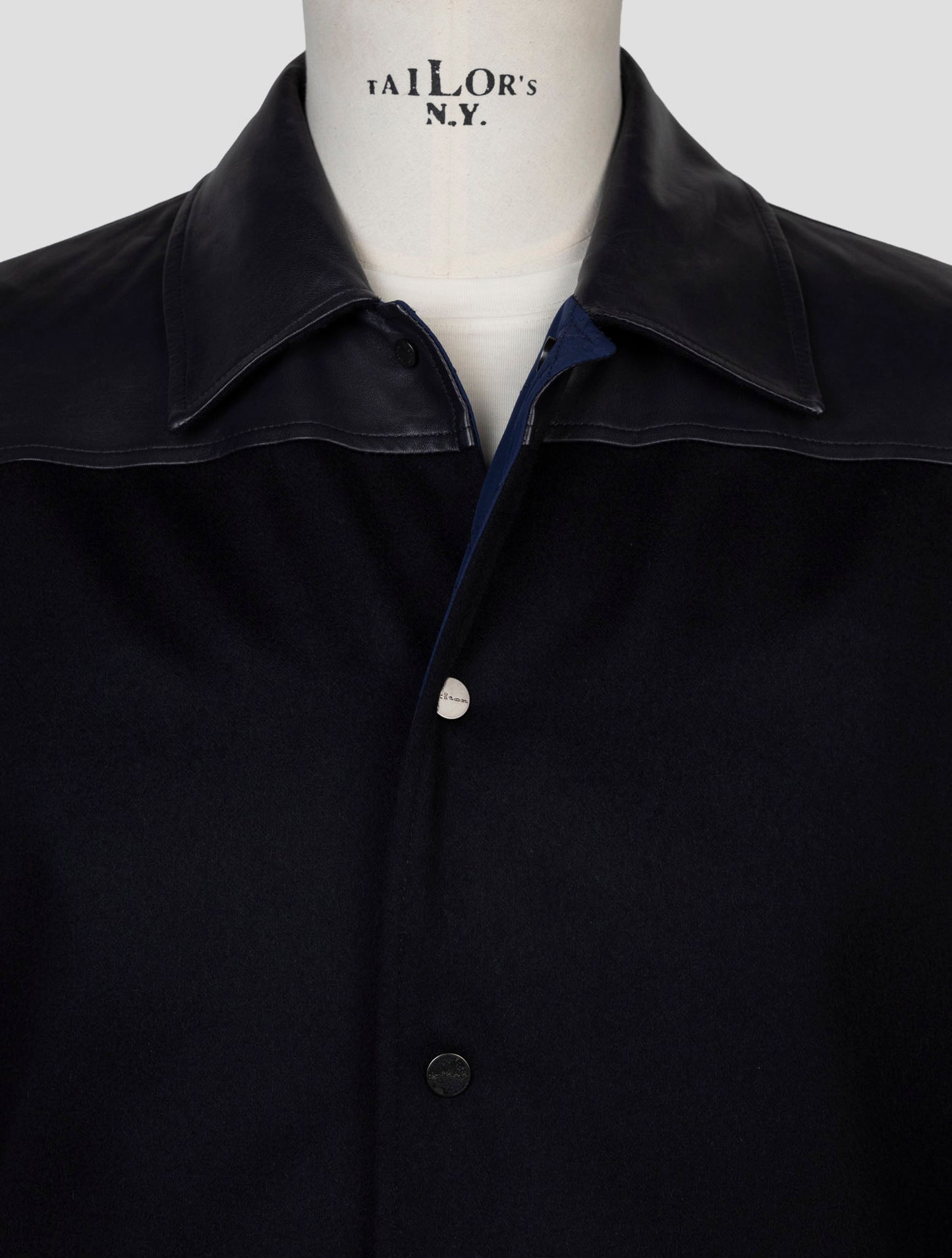 Kiton Blue Cashmere Wool Coat