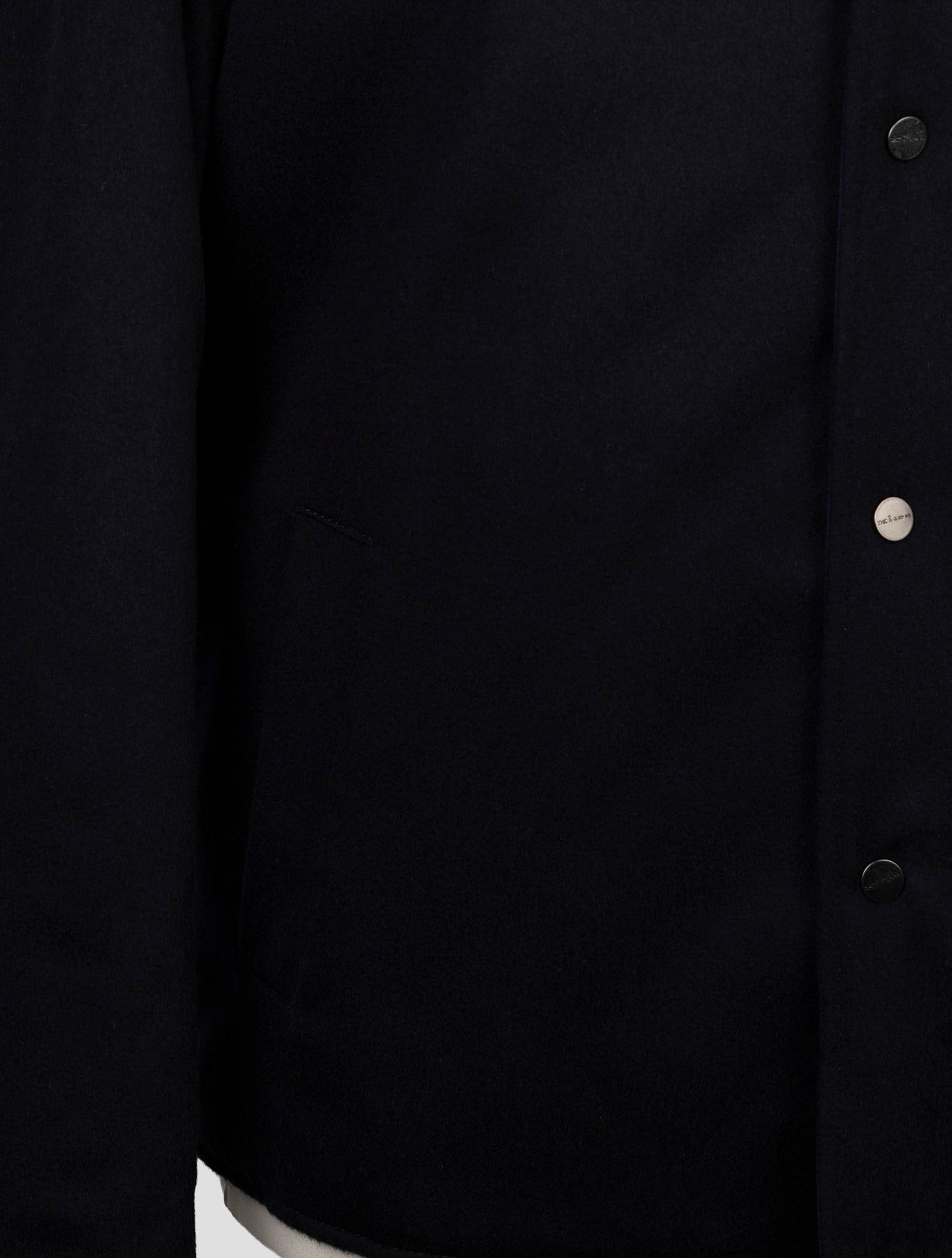 Kiton Blue Cashmere Wool Coat