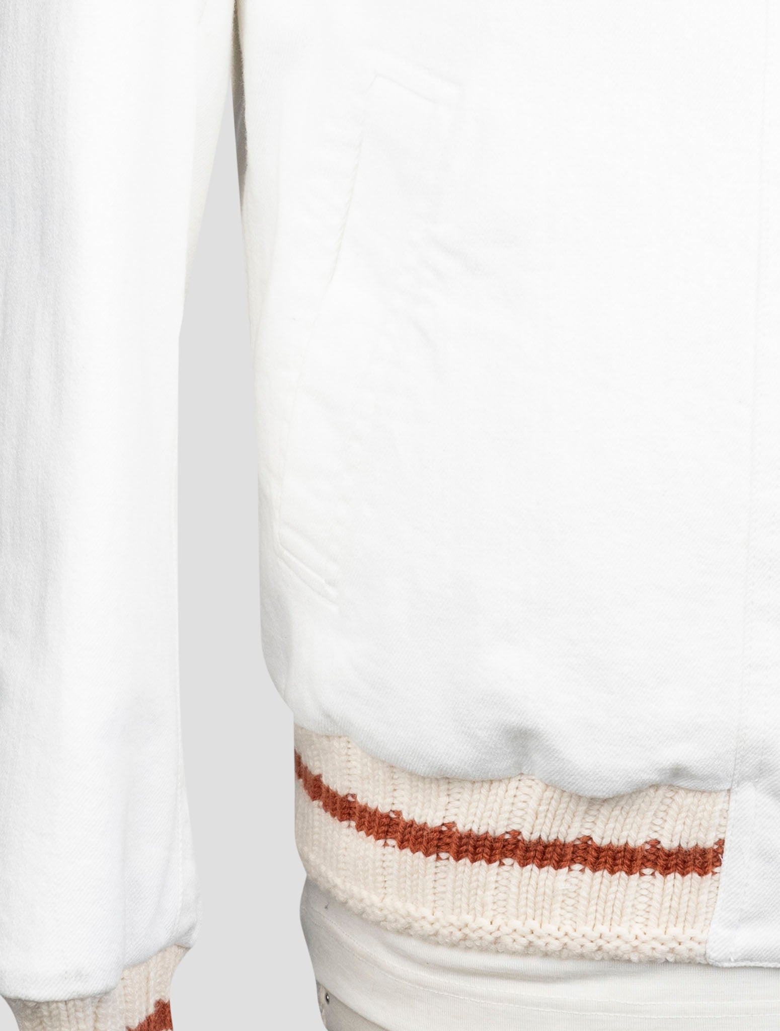 Kiton White Cotton Ea Coat