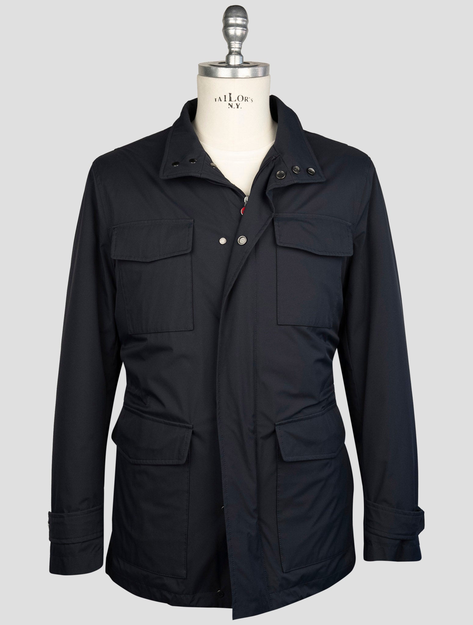 Kiton Blue Pl Coat