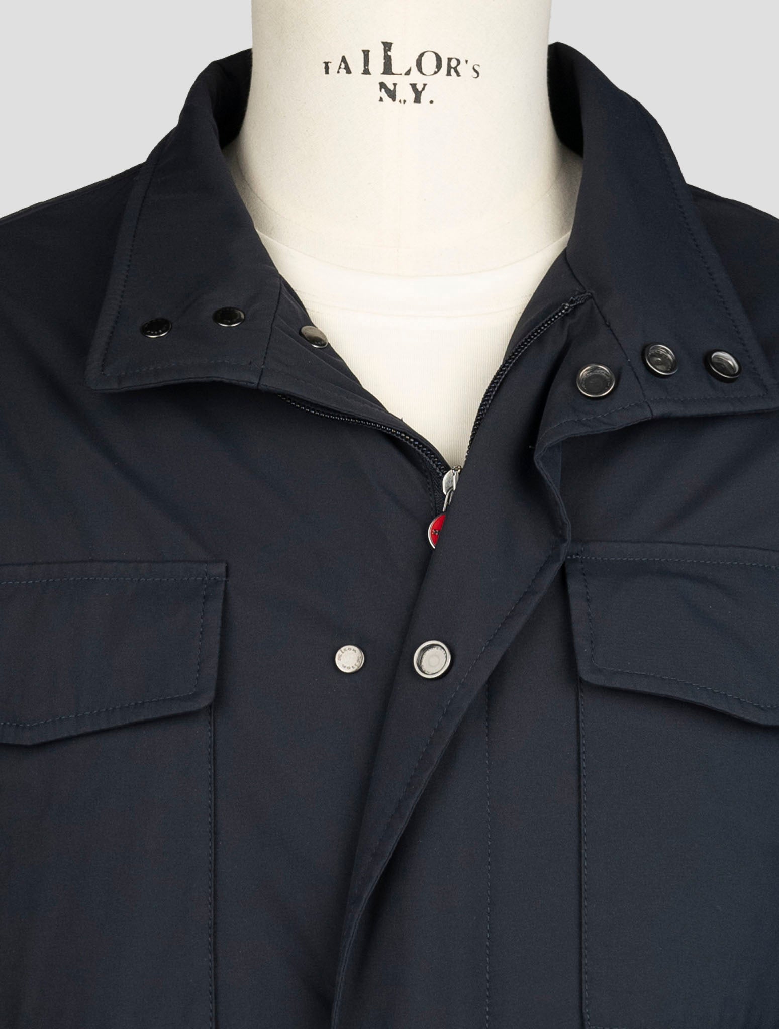 Kiton Blue Pl Coat
