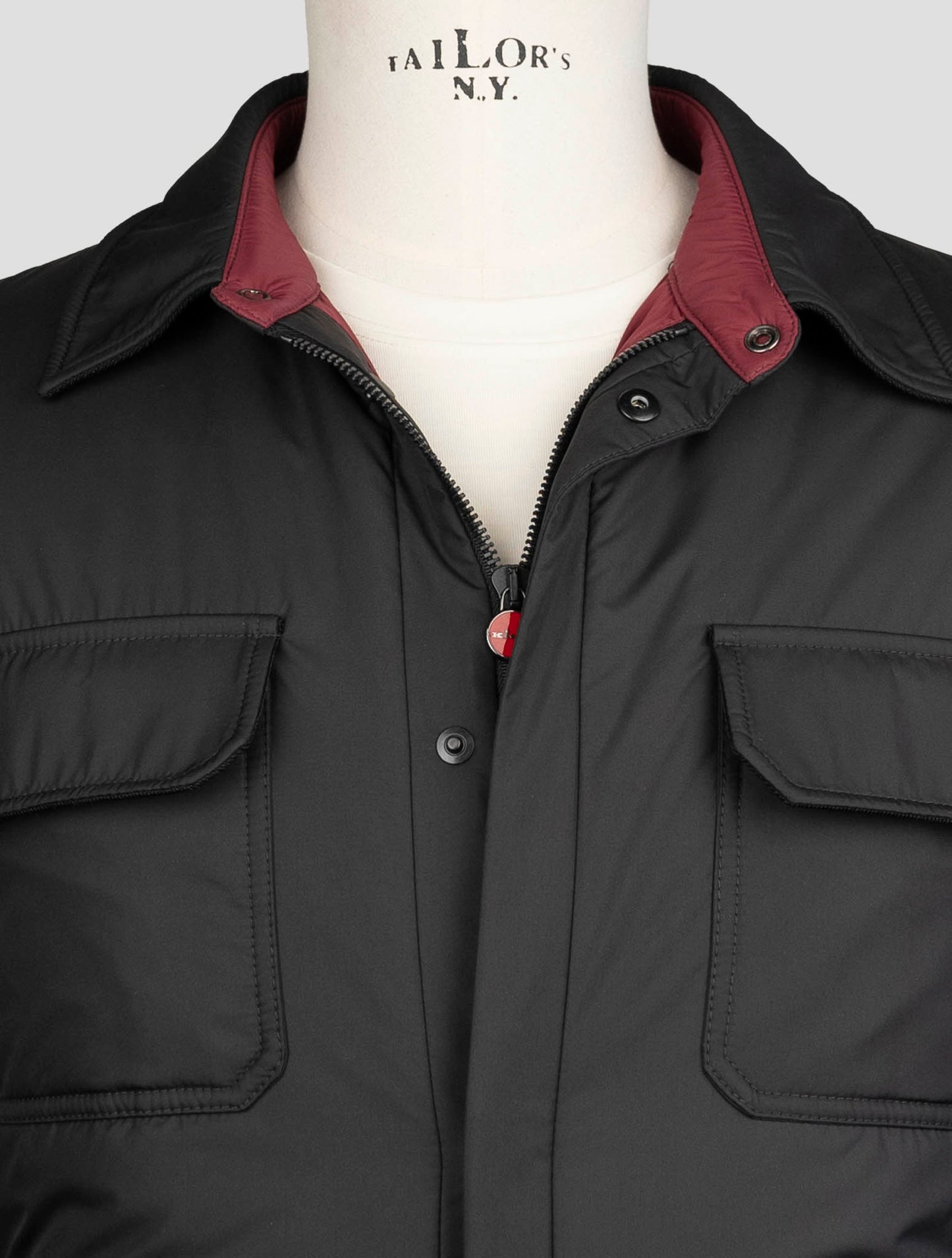 Kiton Black Pl Coat