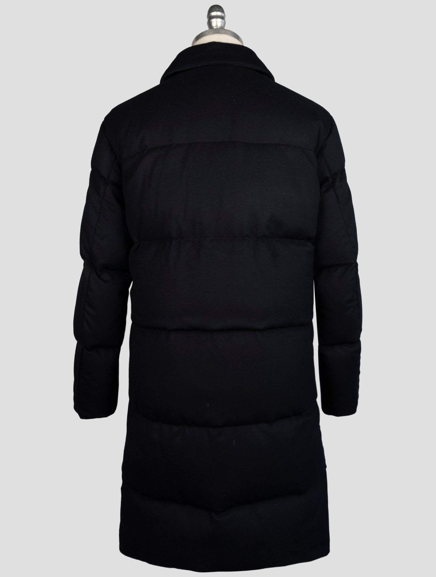 Kiton Blue Cashmere Ea Overcoat