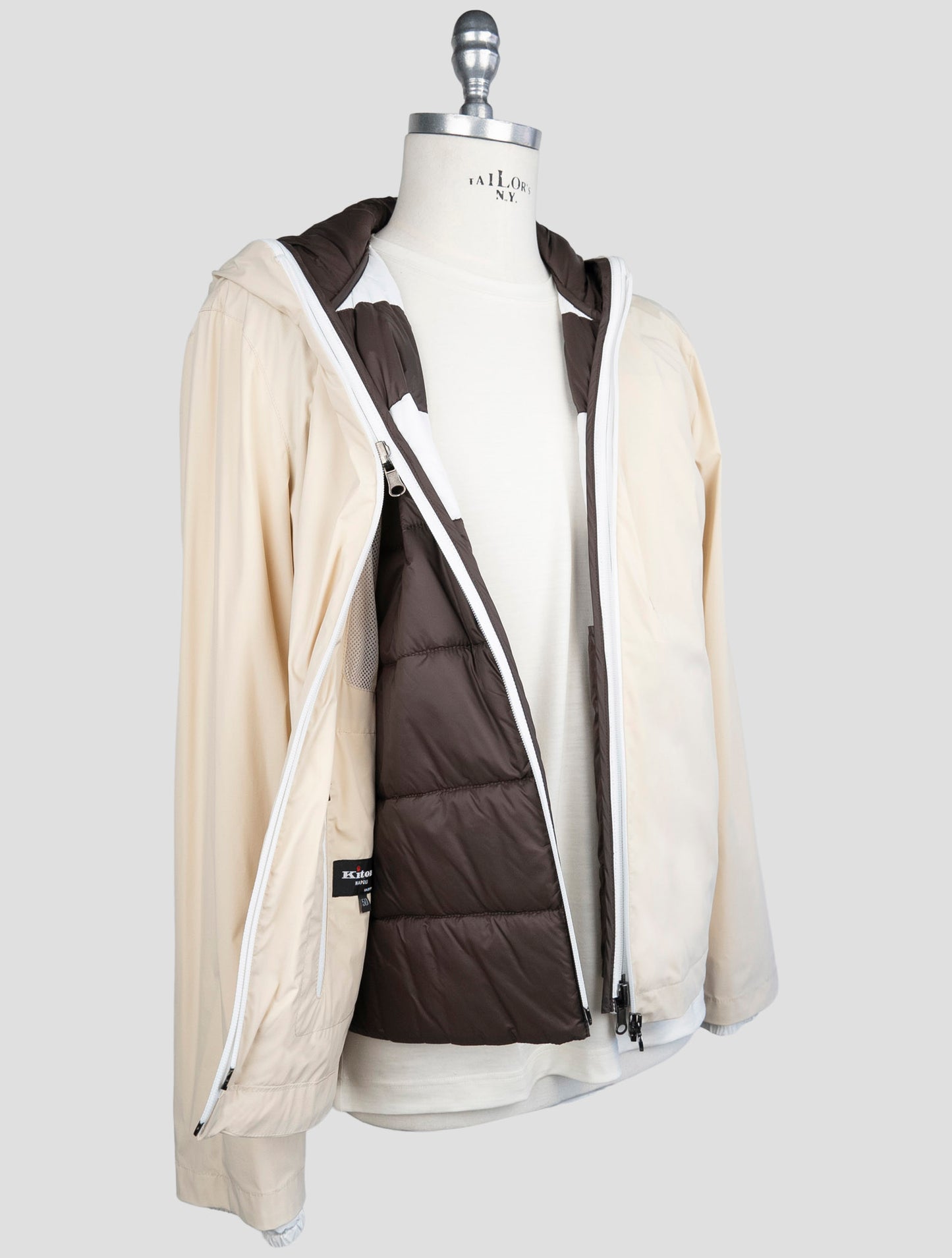 Kiton Beige Pa Ea Coat