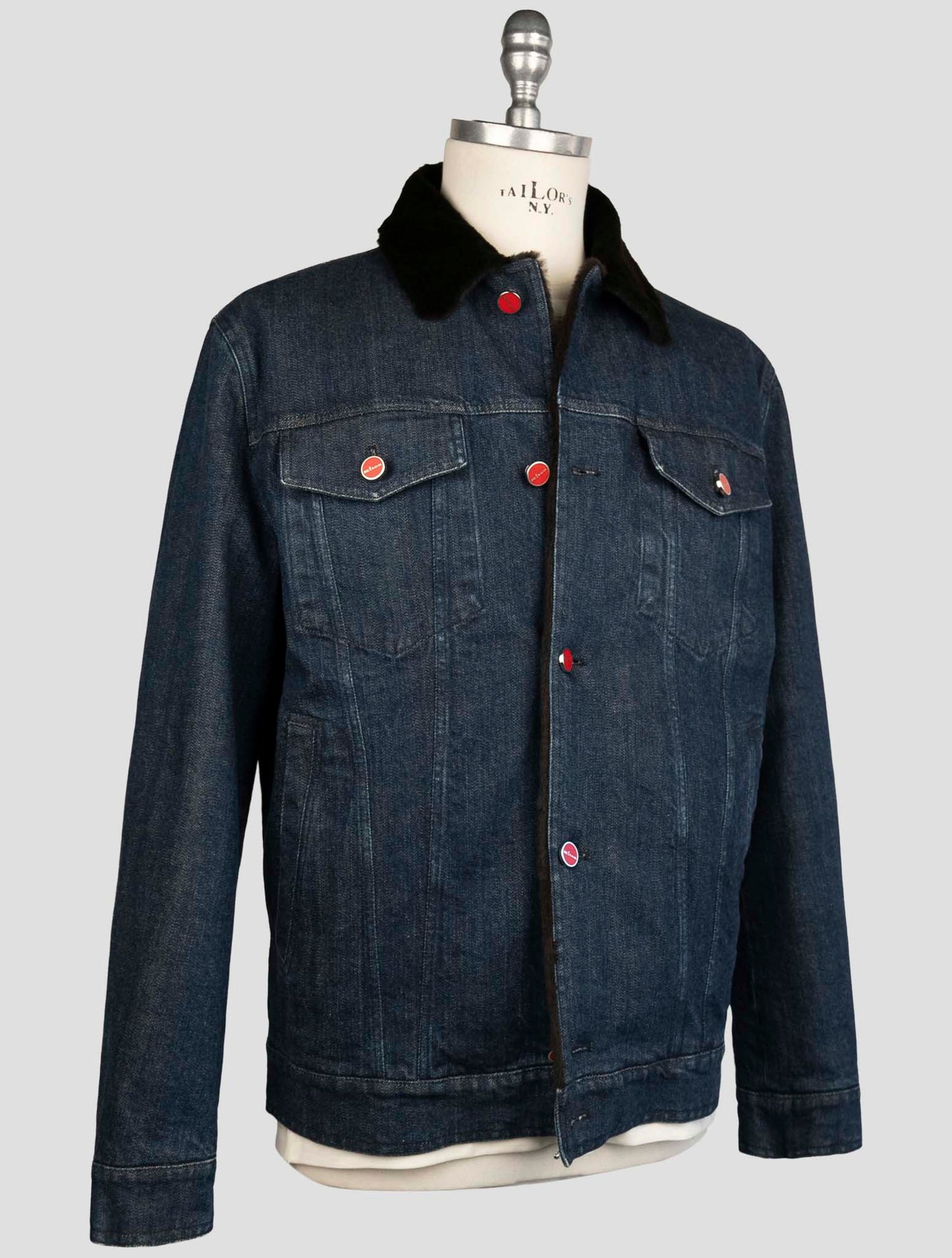 Kiton Denim Cotton Ea Coat