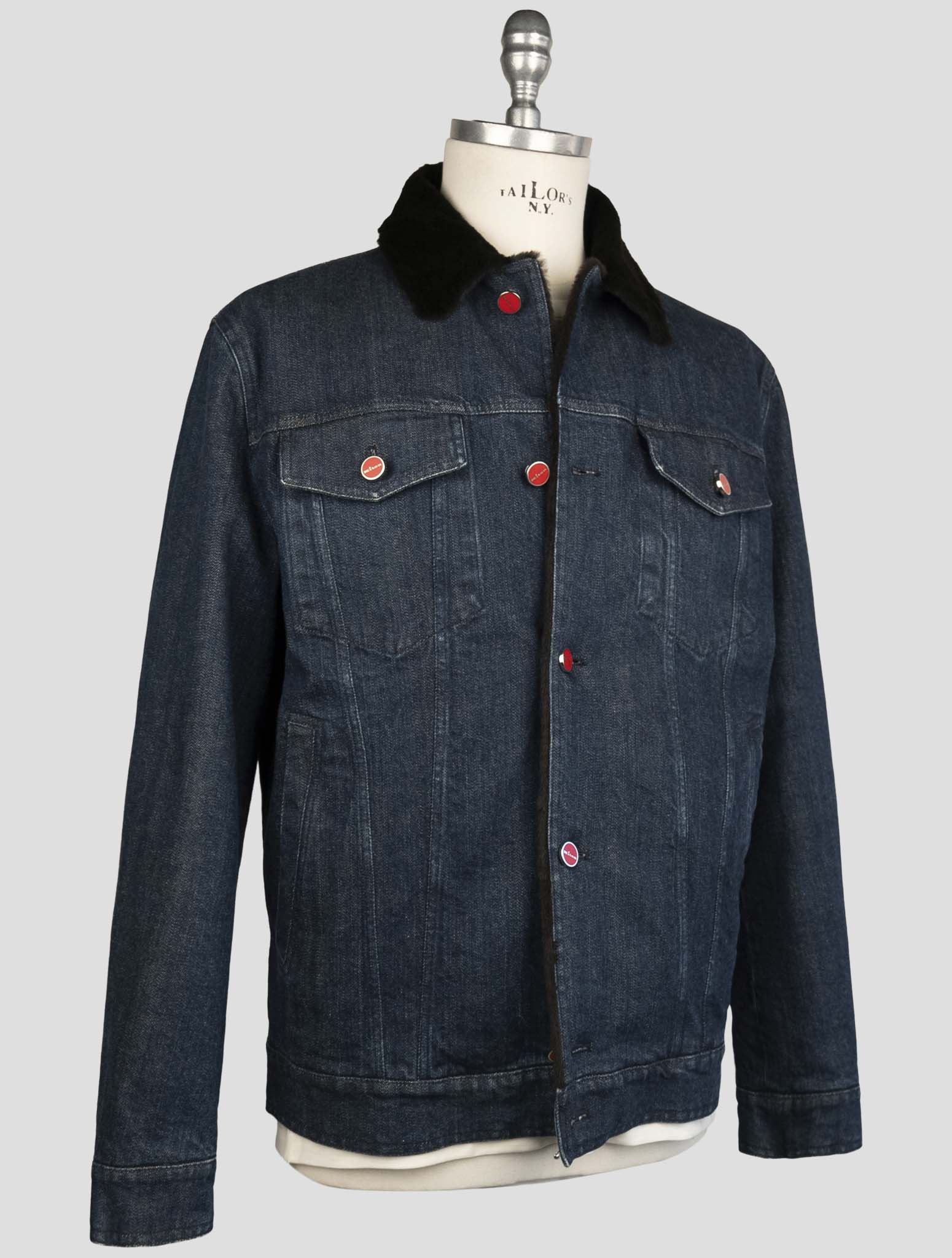 Kiton Denim Cotton Ea Coat