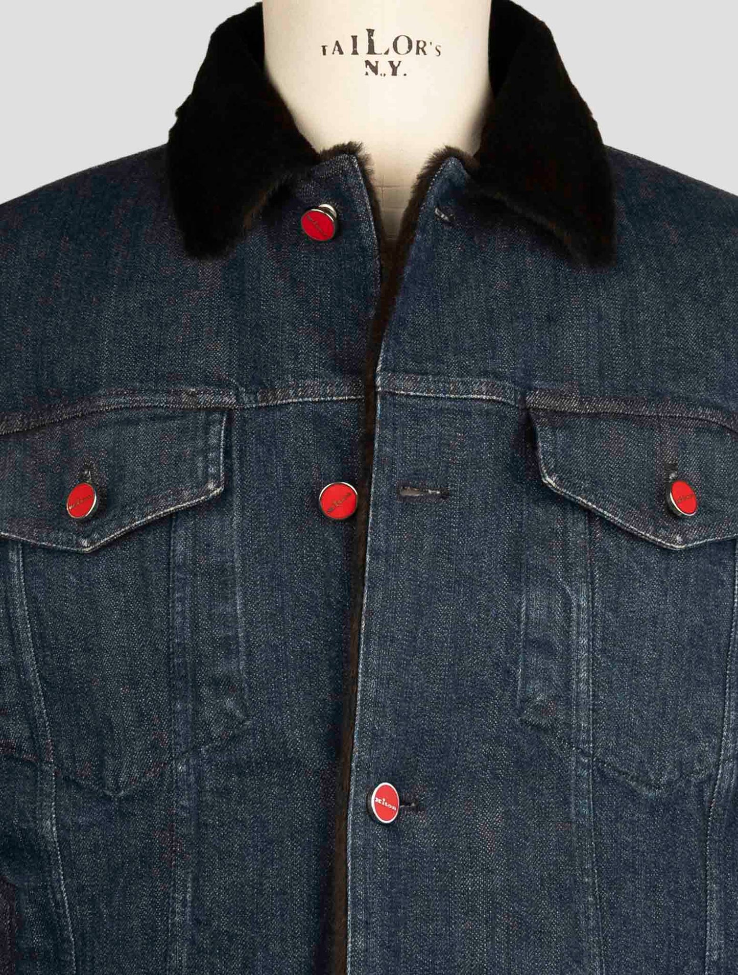 Kiton Denim Cotton Ea Coat