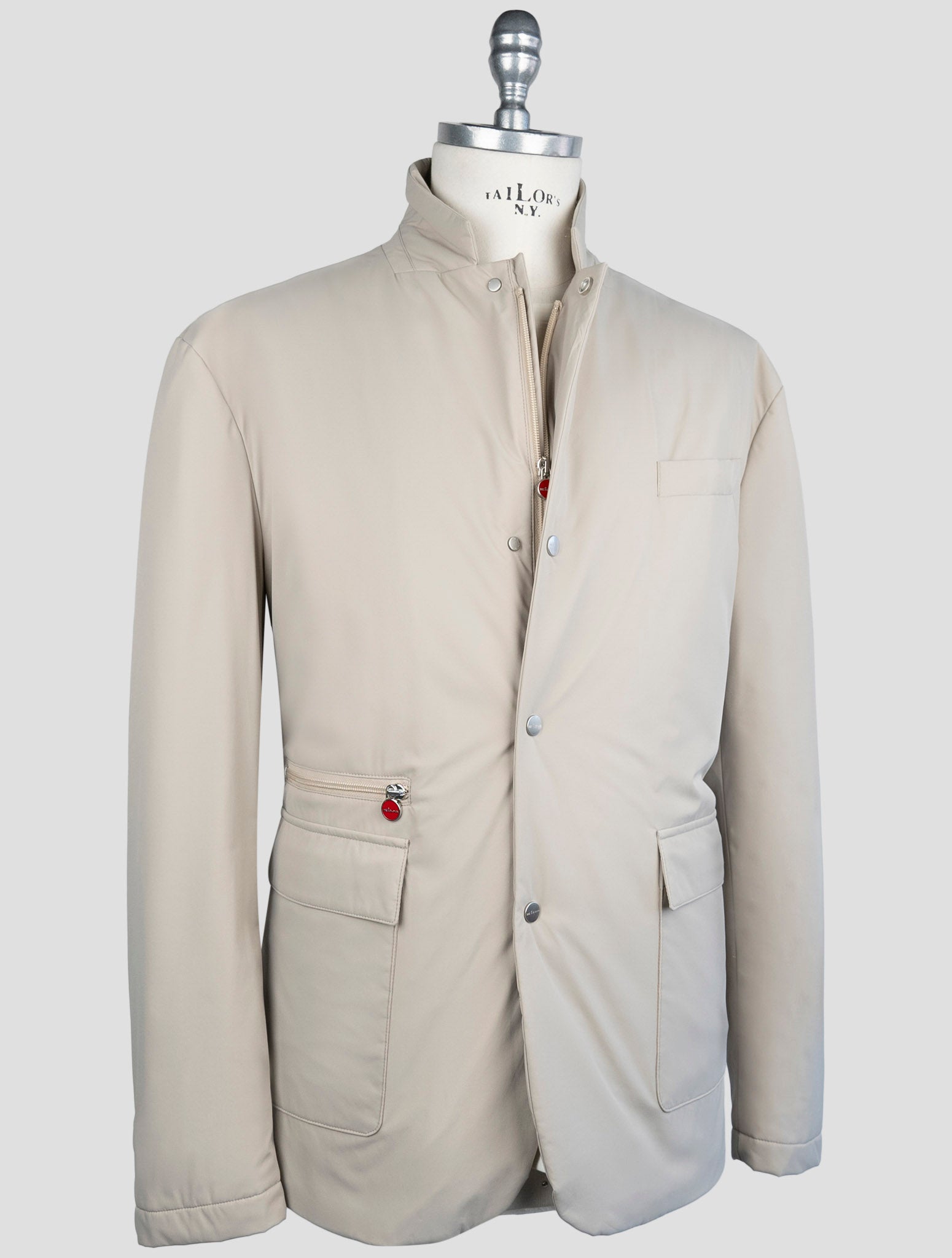 Kiton Taupe Pl Coat