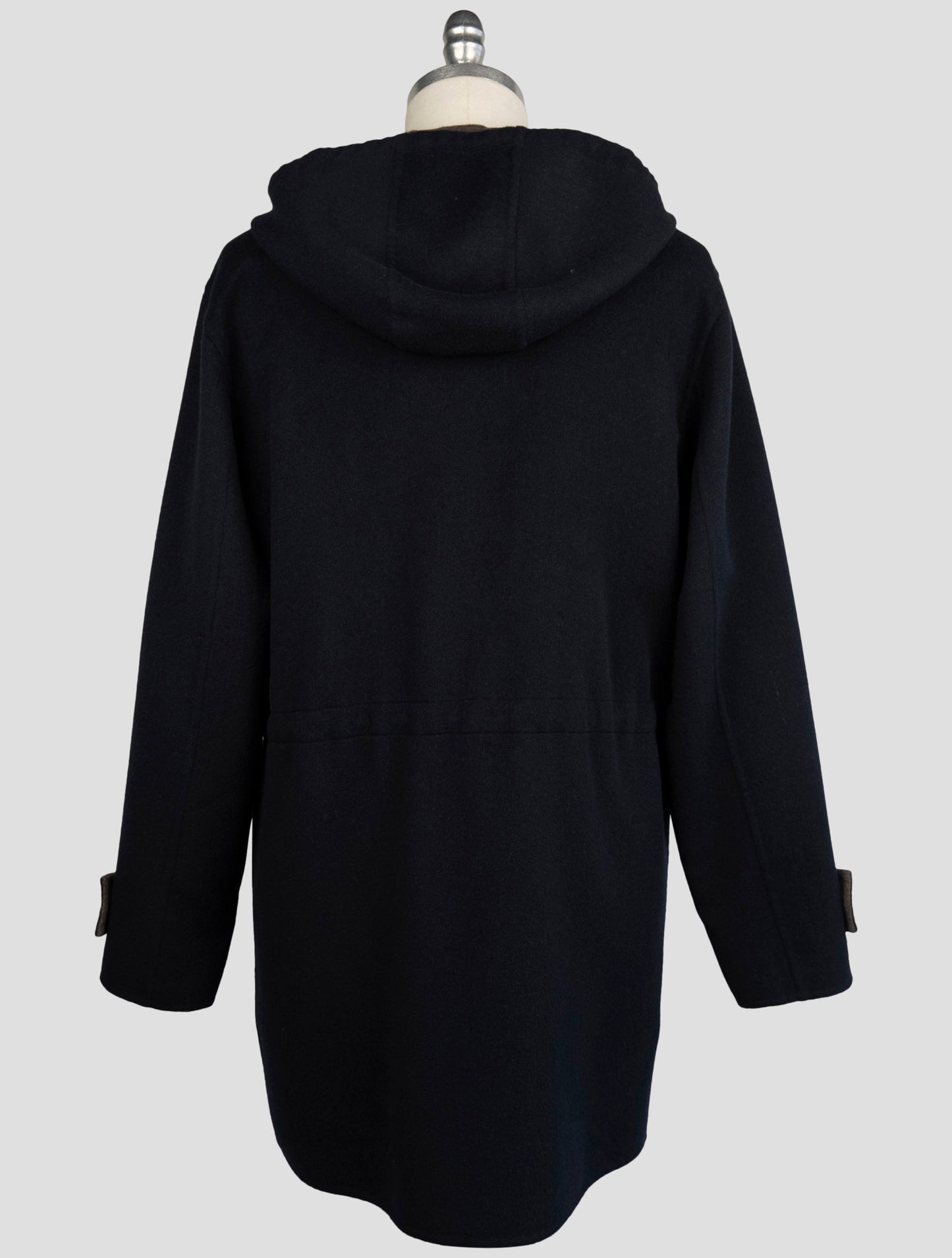 Kiton Blue Fleece Wool Cashmere Overcoat