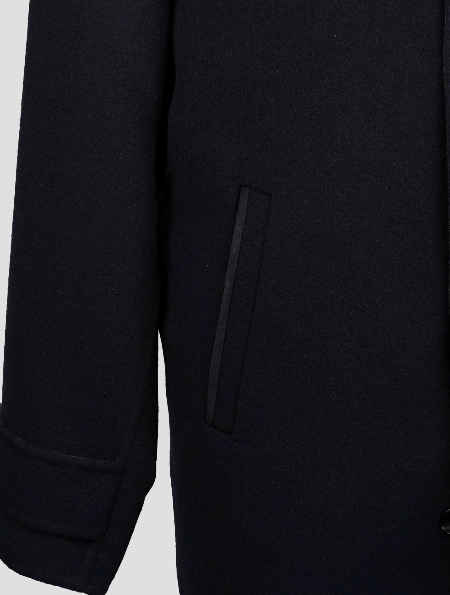 Kiton Blue Fleece Wool Cashmere Overcoat