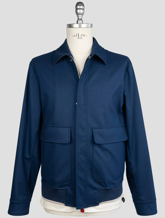 Kiton Blue Cashmere Ea Coat