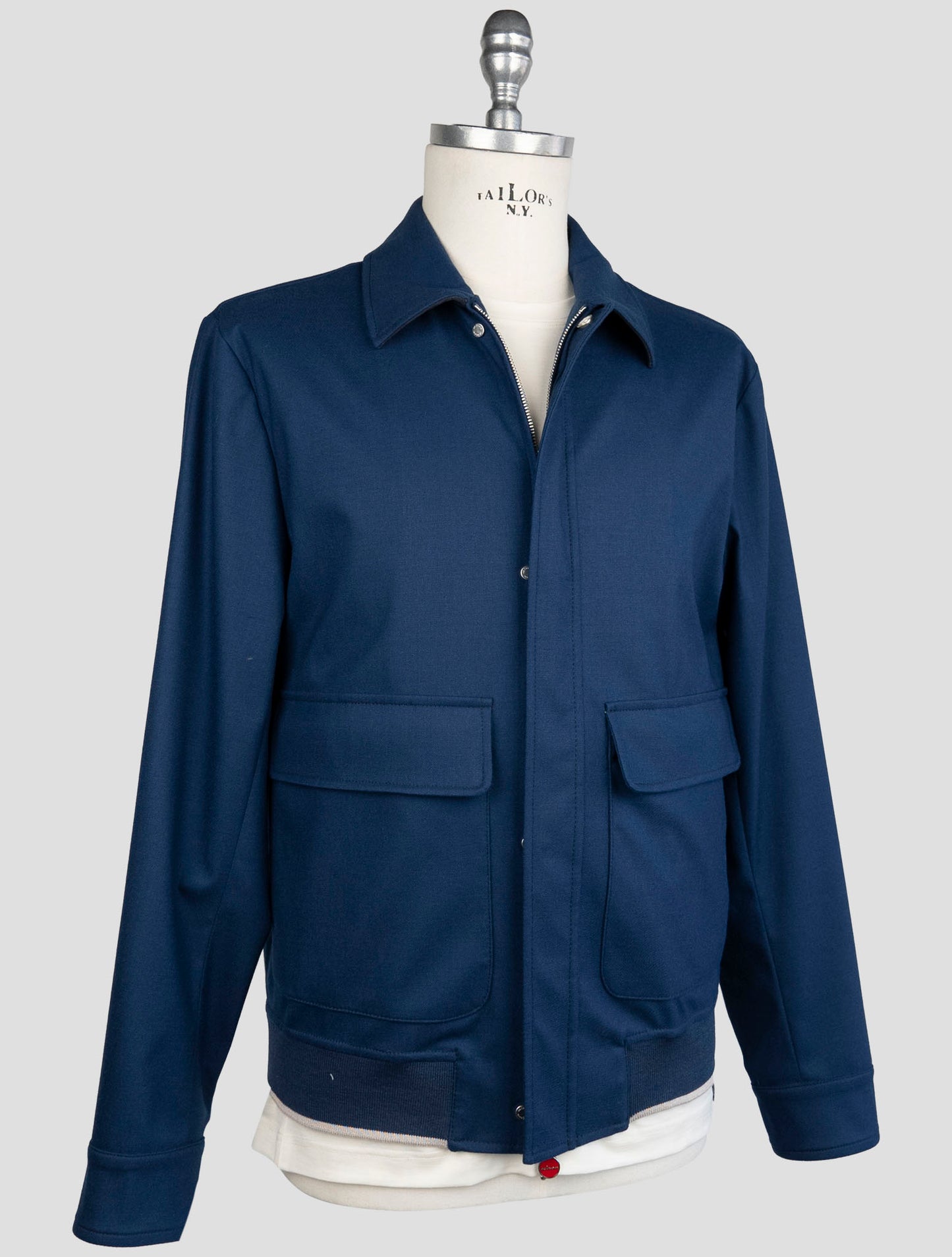 Kiton Blue Cashmere Ea Coat