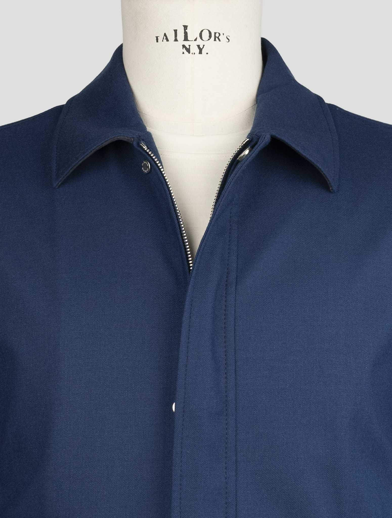 Kiton Blue Cashmere Ea Coat