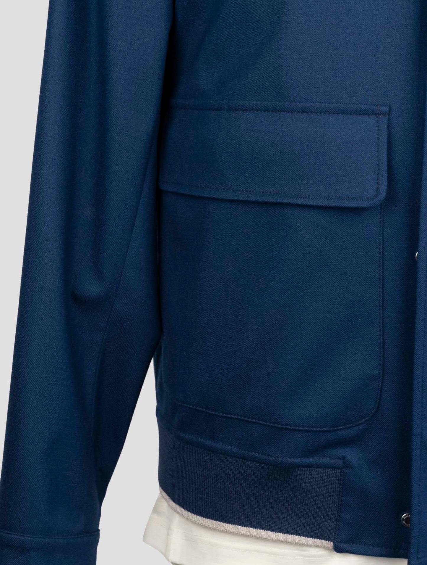 Kiton Blue Cashmere Ea Coat