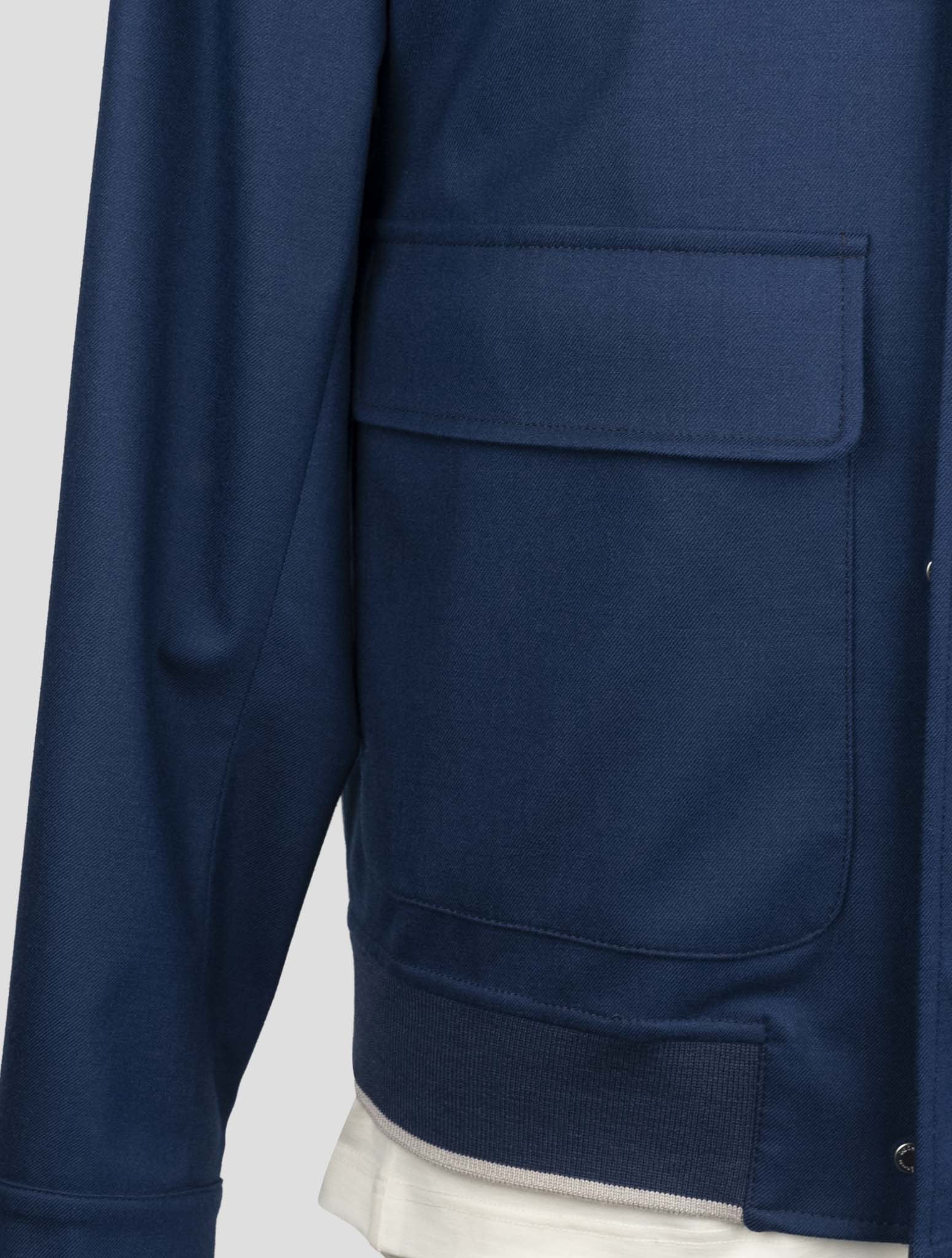 Kiton Blue Cashmere Ea Coat